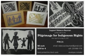 Several designs of card available to support the Pilgrimage