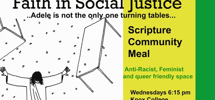 Join our Weekly Social Justice Bible Studies! Join our Weekly Social Justice Bible Studies!